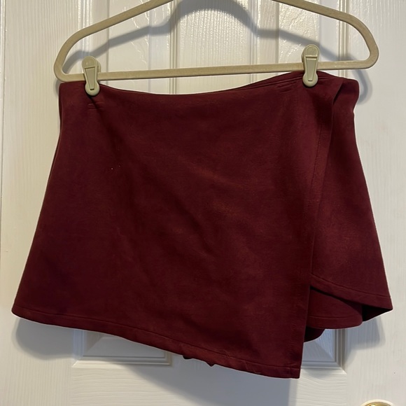 Charlotte Russe Pants - Red velvet Skort